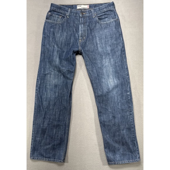 Levis 569 Jeans Men Sz 36x34 (34x32) Loose Straight Faded Baggy Distressed Denim - Picture 1 of 11